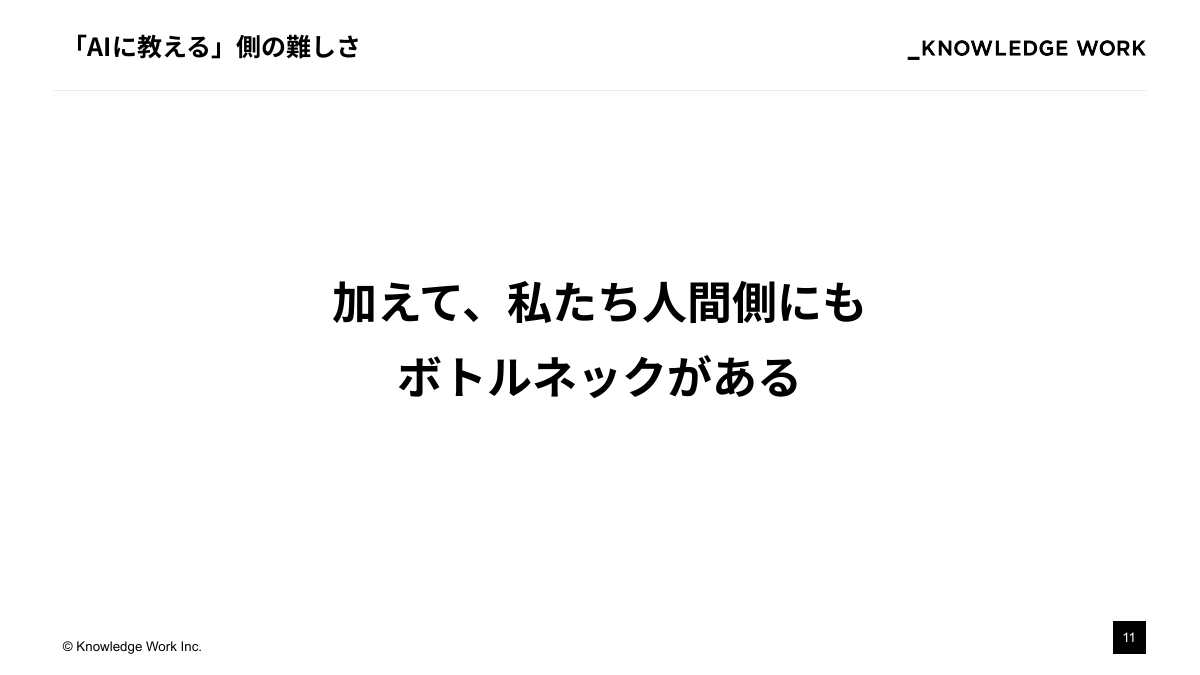 "知のインストール"戦略： テキスト資産をAIの文脈理解に活かす - ページ 11