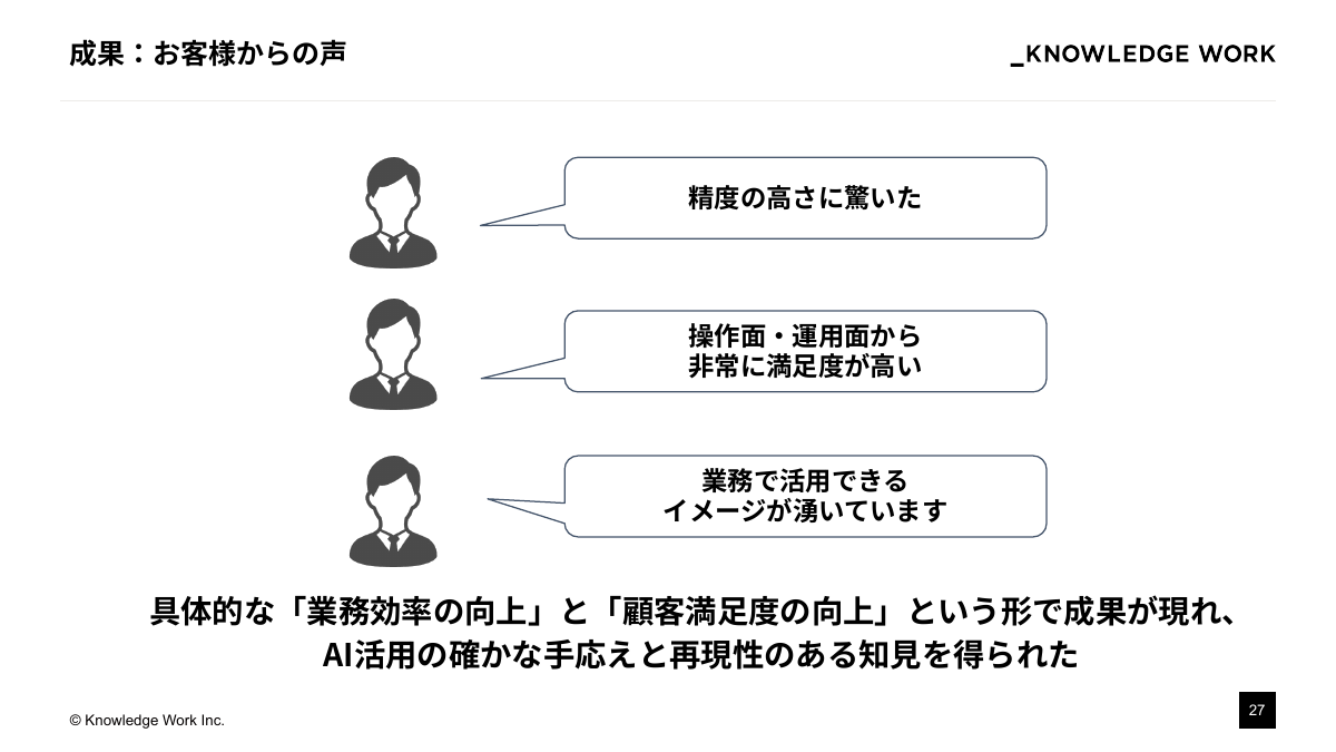 精度と価値を最大化！エンタープライズAIプロダクト開発・実装の勘所 - ページ 27